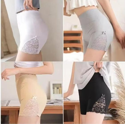 Women Summer Underpants Lace Safe Panties Thin Slim Fit Seamless Breathable Short Pants