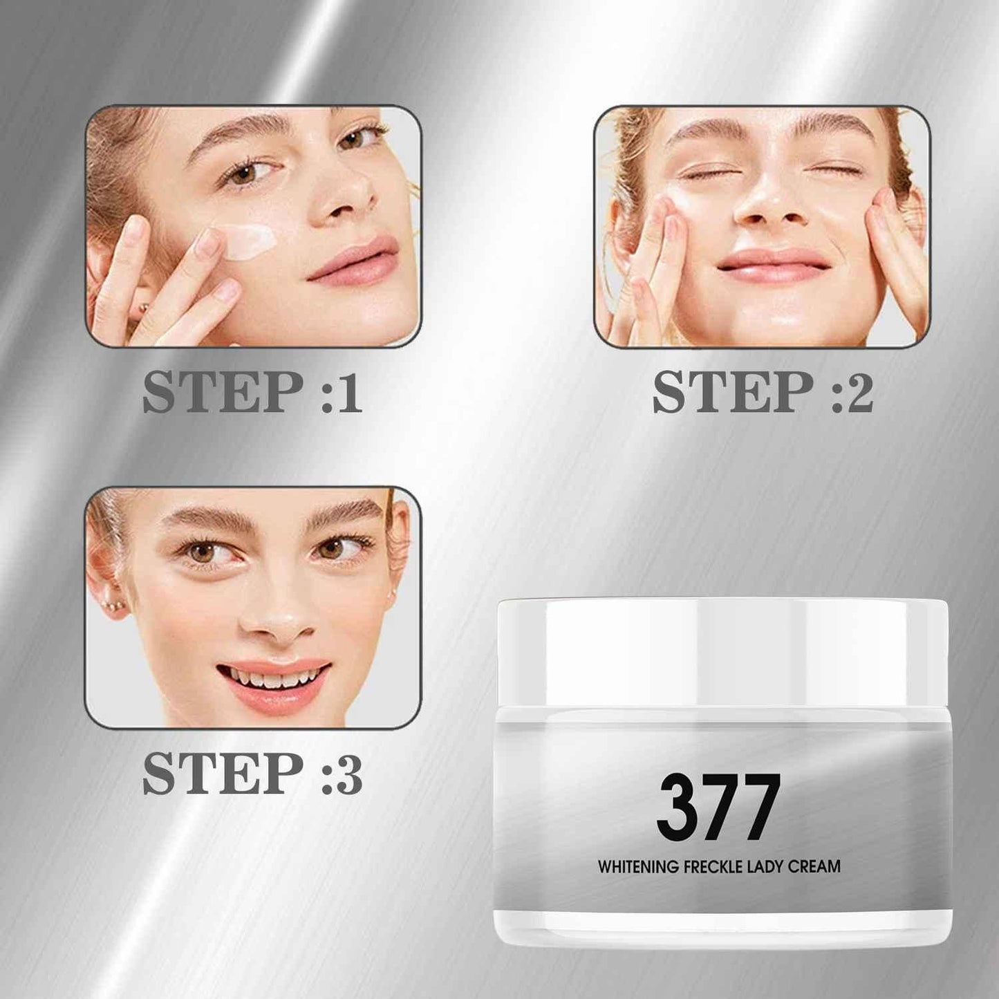 377 Whitening Freckle Lady Cream 100g (Pack of 2)