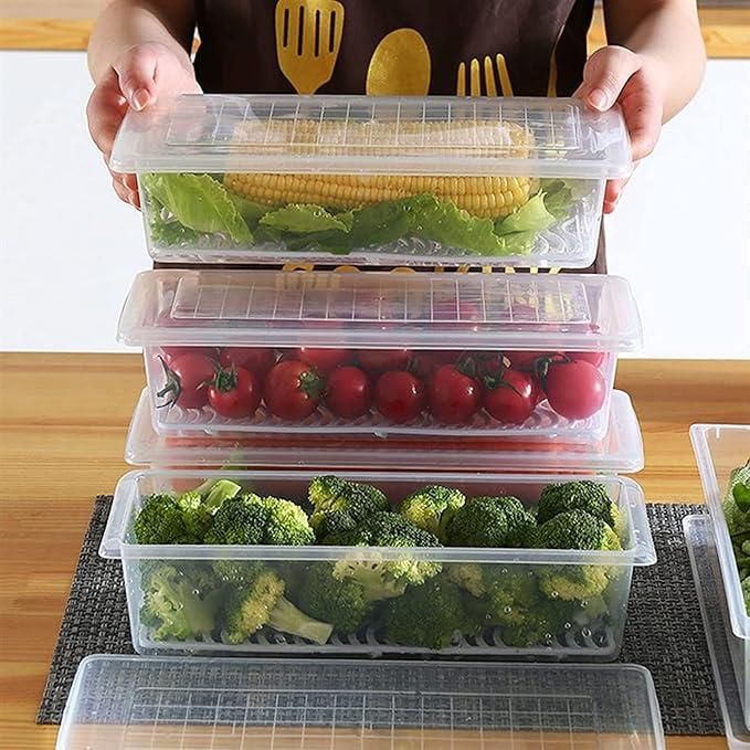 Fridge Storage Containers Box 28*20.5*5.5cm 6pc